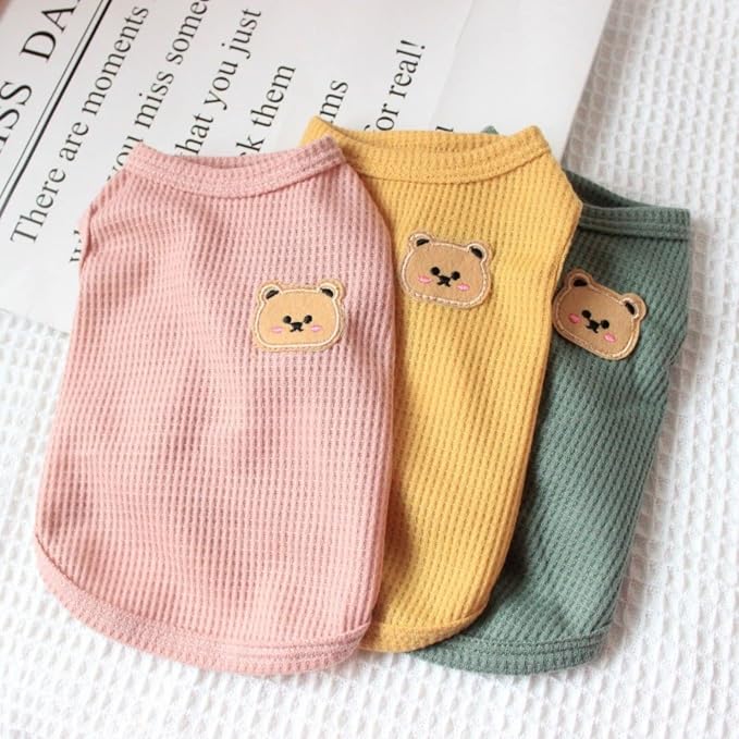 Pet-Clothes Fleece Cotton Dog Shirt Warm Soft Breathable Stretchy Tee - Image 4
