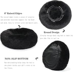 nononfish Puppy Beds for Small Dogs Washable 19" Black Calming and Anxiety Pet - Image 5