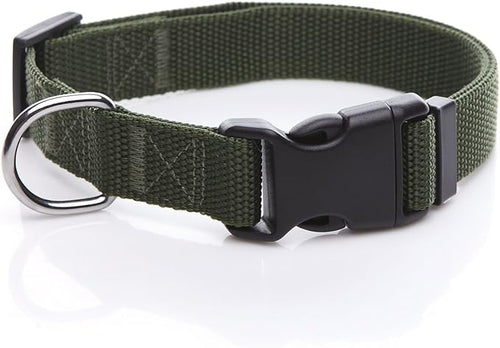 Adjustable Nylon Dog Collar, pet Collar 1 Inch 3/4 Inch 5/8 Inch Wide, by TAIDA