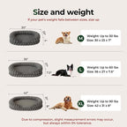 BALANCE Calming Dog Bed for Large Sized Dogs, 36 Inches Oval Washable Pet Bed - Image 7