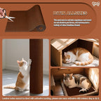 Cat Scratching mat, Self-Adhesive Trimmable cat Scratch Furniture Protector - Image 3