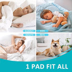 KANECH Bed Pads Washable Waterproof, Heavy Absorbency Reusable Incontinence Bed - Image 5