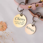 Anavia Personalized Pet ID Tags, Stainless Steel Glossy Laser Engraved Dog Cat - Image 8