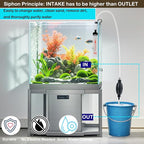 4.3ft Fish Tank Cleaner Aquarium Siphon Gravel Vacuum - Image 6