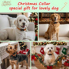 Extra Small Christmas Dog Collar, Adjustable Dog Christmas Collars, Cute Dog - Image 2