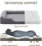Bedfolks Orthopedic Dog Bed Extra Small, Waterproof Dog Sofa Bed - Image 2