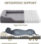 Bedfolks Orthopedic Dog Bed XL, Waterproof Dog Sofa Bed - Image 2