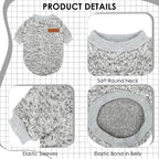2 Pcs Dog Sweaters for Small Dogs Girl Boy Winter Fleece Clothes Warm Soft Dog - Image 3