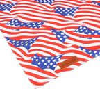 PTDECOR American Flag Dog Bandana 4th of July Dog Puppy Scarf Reversible Red - Image 5
