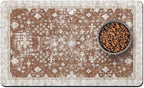 Pet Food Mats for Floor, Absorbent Dog Mat for Food and Water Dispenser Mat by Unknown