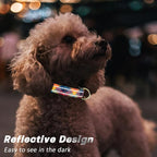 Reflective Dog Collar for Large Dogs, Cute Boho Adjustable Heavy-Duty Nylon - Image 3