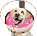 Inflatable Dog Cone with Transparent Shield, Protective Dog Donut Collar After by Didopet
