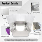 12PCS Cat Litter Box Pee Shields, Transparent Easy Clean Splash Guard - Image 3