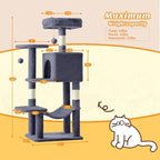 DUMOS Small 44 Inch Cat Tree Tower, Cat Climbing Tower - Image 2