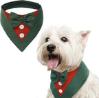 FUAMEY Dog Tuxedo Christmas for Small Dogs, Dog Formal Suit Dogs Attire Pet Bow by FUAMEY