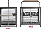 Portable and Durable Heavy Duty Travel Vet Bird Parrot Carrier Play Stand Perch - Image 4
