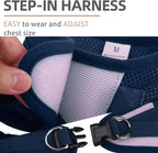 PUPTECK Adjustable Dog Harness Collar and Leash Set Step in No Pull Pet Harness - Image 3