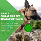 Collapsible Dog Bowl 2 Pack, Dog Water Bowls - Image 4