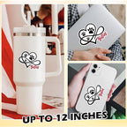 Personalized Infinity Paw Print Sticker - Image 3