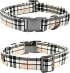 Dog Collar- Plaid Pet Collar Cute Pet Bow Soft Girl or Boy Dog Collars - Image 4