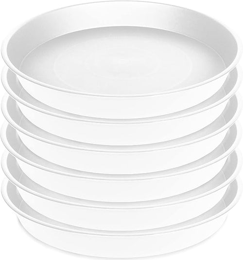 6 Pack of 10 inch Plant Saucer, Heavy Duty Plastic Plant Saucer 10" Round by Bleuhome