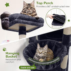 Globlazer Extra Large Cat Tower, 81-inch Tall Cat Tree - Image 4