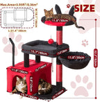 Taoqimiao MS043BR Cat Tree, 32.2-Inch Cat Tower - Image 5
