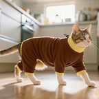 PUMYPOREITY Cat Recovery Suit, Stops Wound Licking After Surgery, Sticky Hair - Image 6