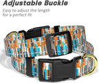 Reflective Dog Collar for Large Dogs, Cute Boho Adjustable Heavy-Duty Nylon - Image 6