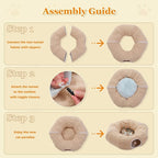 PEQULTI Cat Donut Tunnel with Bed - Image 5