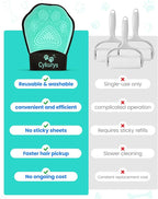 Pet Hair Removal Glove for Dogs & Cats, 2-in-1 Double-Sided Pet Grooming Glove - Image 7