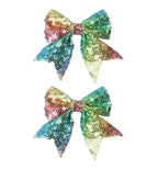 3-inch Sequined Bow Hair Clips For Baby Girls, Kids and Young Women Birthday by Koolgil