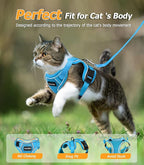 Halypet Cat Harness and Leash Set Escape Proof Adjustable Cat Leash Comfortable - Image 6