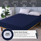Waterproof Mattress Protector King, Fitted Sheet Style Breathable Mattress Cover - Image 5