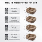 INVENHO Large Dog Beds Large Sized, Washable Orthopedic Warming Soft Sleeping - Image 5