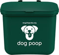 Small Hanging Wastebasket for Dog Poop in Green by RecyclingRules