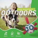 QDAN Small Dog Toys, Outdoor Indoor Toys to Keep Them Busy, Soccer Ball - Image 3