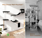Wall Mounted Cat Furniture Set of 4 – 4 in 1 Cat Wall Shelves - Image 5