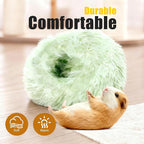 Guinea Pigs Bed Small Animal Bedding Donut-Shaped Burrowing Pet Bed Soft and - Image 3