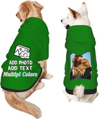 Custom Dog Hoodie Add Your Design Soft & Warm Personalized Photo Text Logo Name by Custom