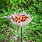 MUMTOP Outdoor Antique Bird Bath Small Flower Bird Baths Bowl Resin Birdbaths - Image 6