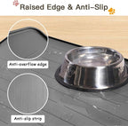 Largest Dog Food Mat, 39.5"x29.5" Silicone Dog and Cat Mat - Image 7