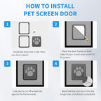 NAMSAN Dog Screen Door, Flap Opening 12 x 14 inches, Dog Door - Image 5