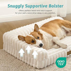 Cute Dog Bed, Faux Rabbit Fur Orthopedic Foam Dog Bed - Image 4