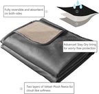 Ameritex Pet Bed Blanket Reversible 100% Waterproof Velvet Super Soft - Image 2