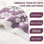 Waterproof Blanket for Dog Puppy Cat, Cute 3D Textured Flower Dog Blanket for - Image 3