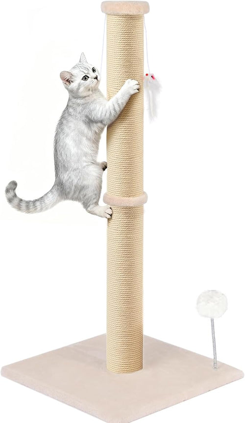 36 Inch Tall Cat Scratching Post – Sisal Cat Scratcher by PELUOMOZ