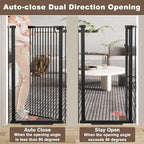 Fairy Baby 51.18" Extra Tall Cat Gate, 29.5"-32.6" Adjustable Width Auto Close - Image 5