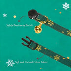 Bunny Ear Christmas Bowtie Cat Collar - Image 2