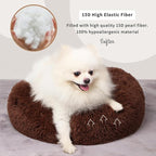 Calming Donut Dogs Beds for Small Dogs Washable, 19inch Fluffy Round Puppy Bed - Image 5